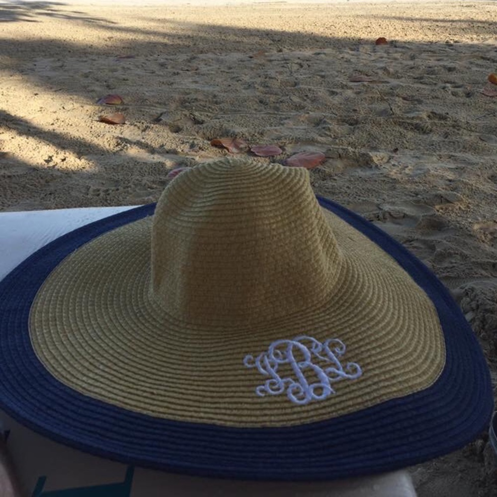 Monogrammed JBL sun hat